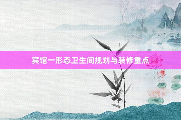 宾馆一形态卫生间规划与装修重点
